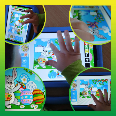 Velykinė geometrinių formų dėlionė